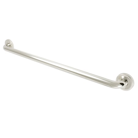Laurel Contemporary Grab Bar, 27-1/16" L, 17 ga. Brass, Polished Nickel DR814306